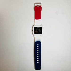 Nixon Base Tide 38mm Red-White-Blue